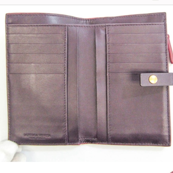 Bottega Veneta Intrecciato Women’s Leather Middle Bifold Wallet - Picture 3 of 4